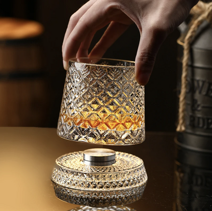 Spinning Whiskey Glass
